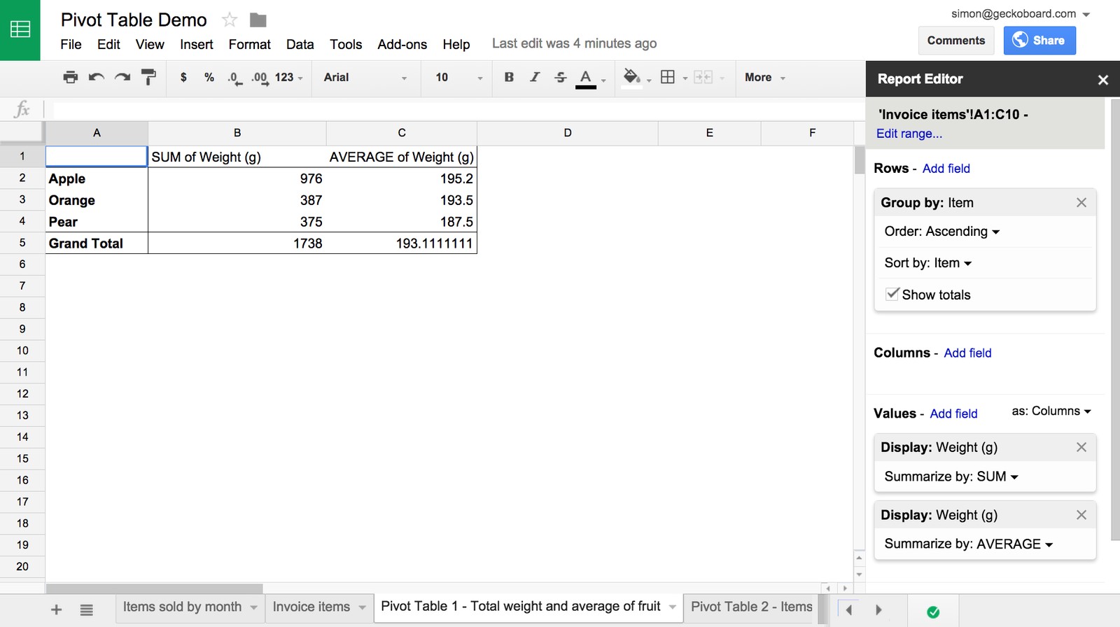 Part 2 6 Google Sheets Functions You Probably Don T Know But Should Document Spreadsheet Pivot Table Calculated Field