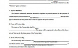 Partnership Agreement Template Free Download Create Edit Fill Document Forms