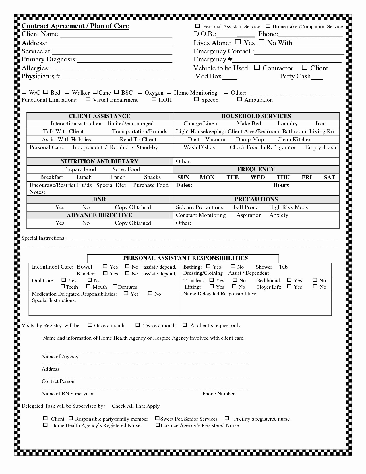 Personal Assistant Contract Template New 23 Of Free Virtual