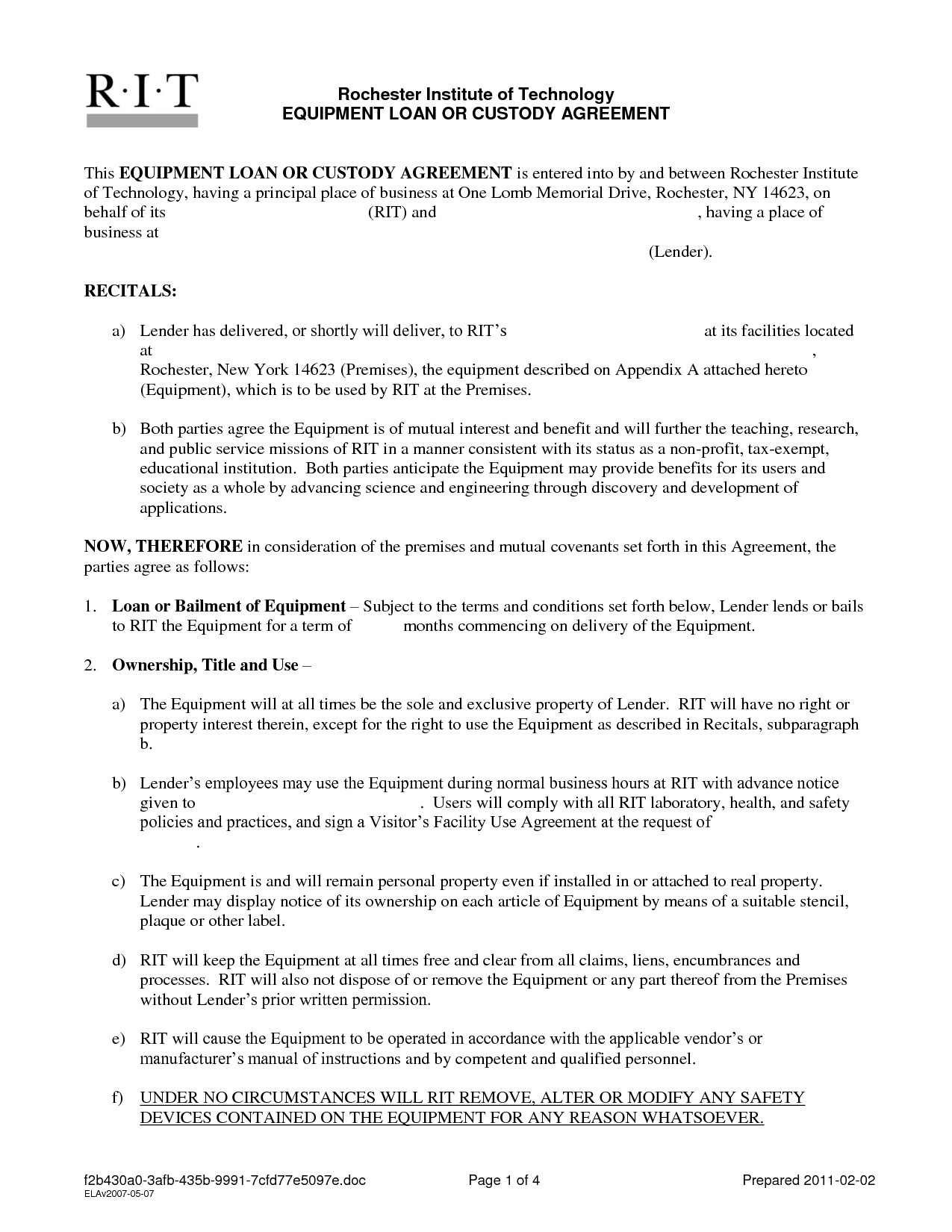 Personal Mortgage Loan Agreement Michigan 100 Bad Credit Car Document Template