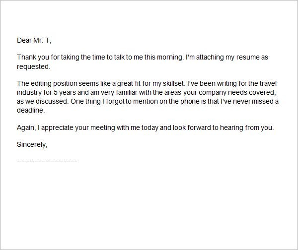 Phone Interview Thank You Letter Email Pinterest Document