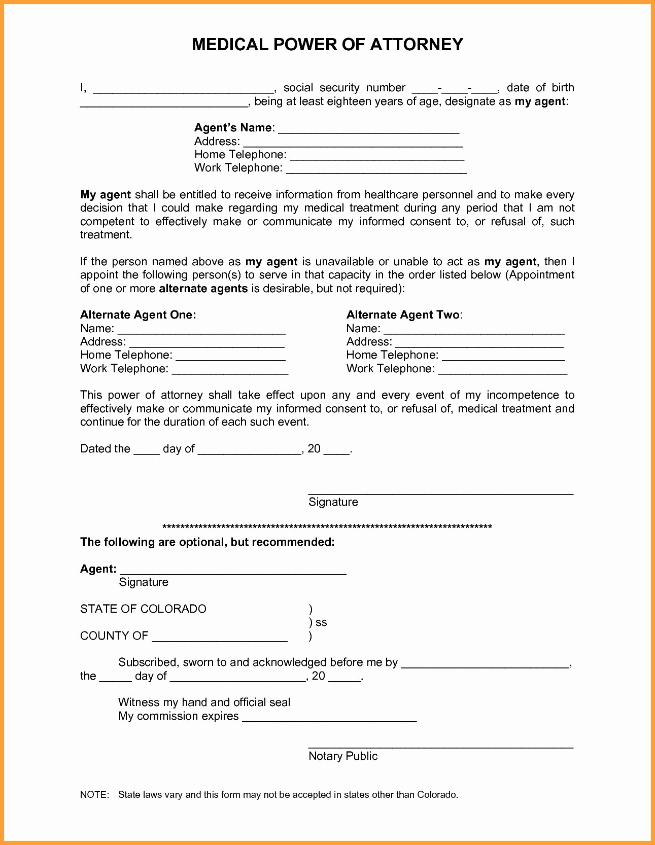 Power Of Attorney Form Texas Medical Awesome Free Revocation Document