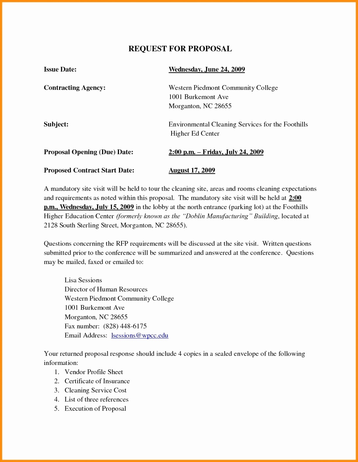 Pressure Washing Proposal Template Awesome Cleaning Business Document