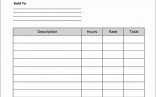 Printable Blank Invoice Download To Print Free Do Document Invoices