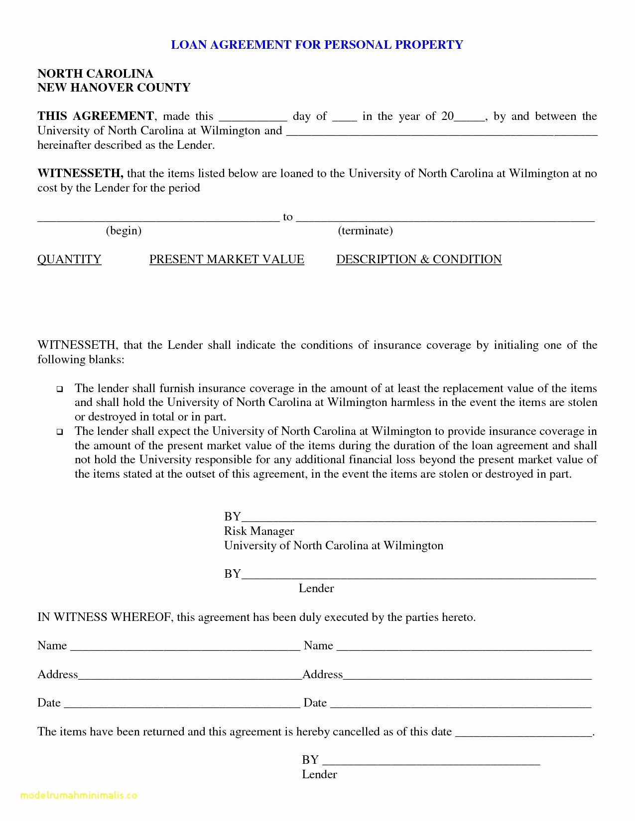 Private Agreement Template Lovely Document