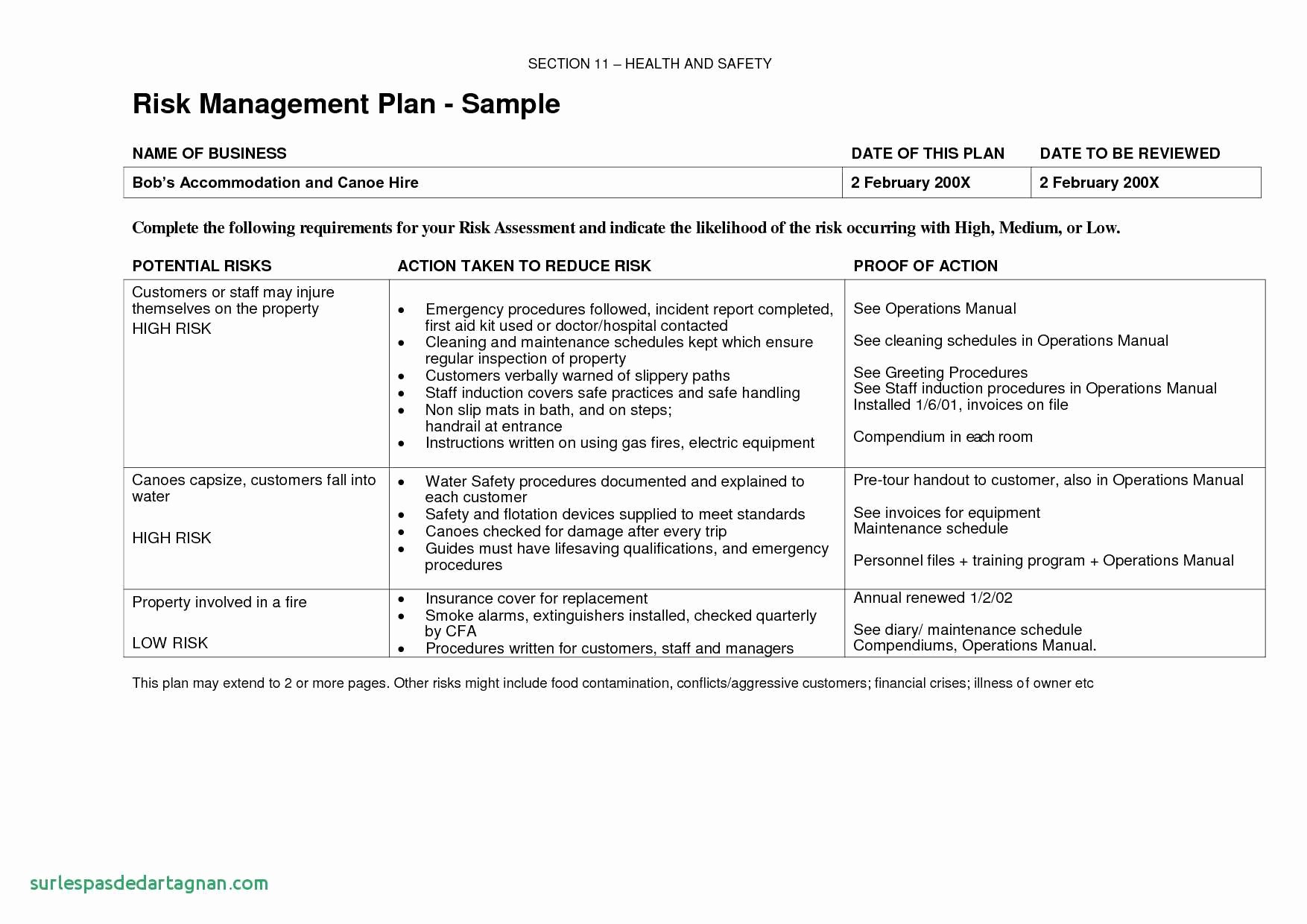 Property Management Plan Sample New Document Template