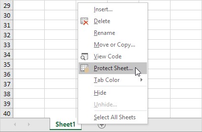 Protect A Sheet In Excel Easy Tutorial Document Images