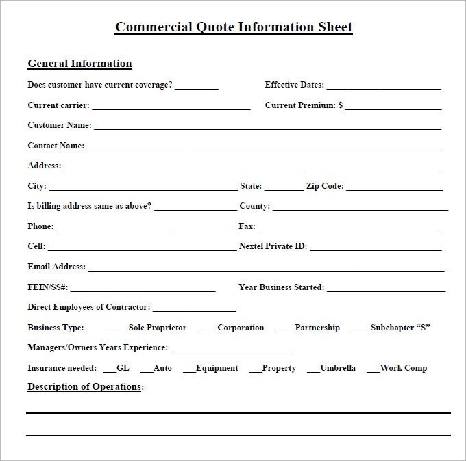 Quote Sheet Tier Crewpulse Co Document Homeowner Insurance