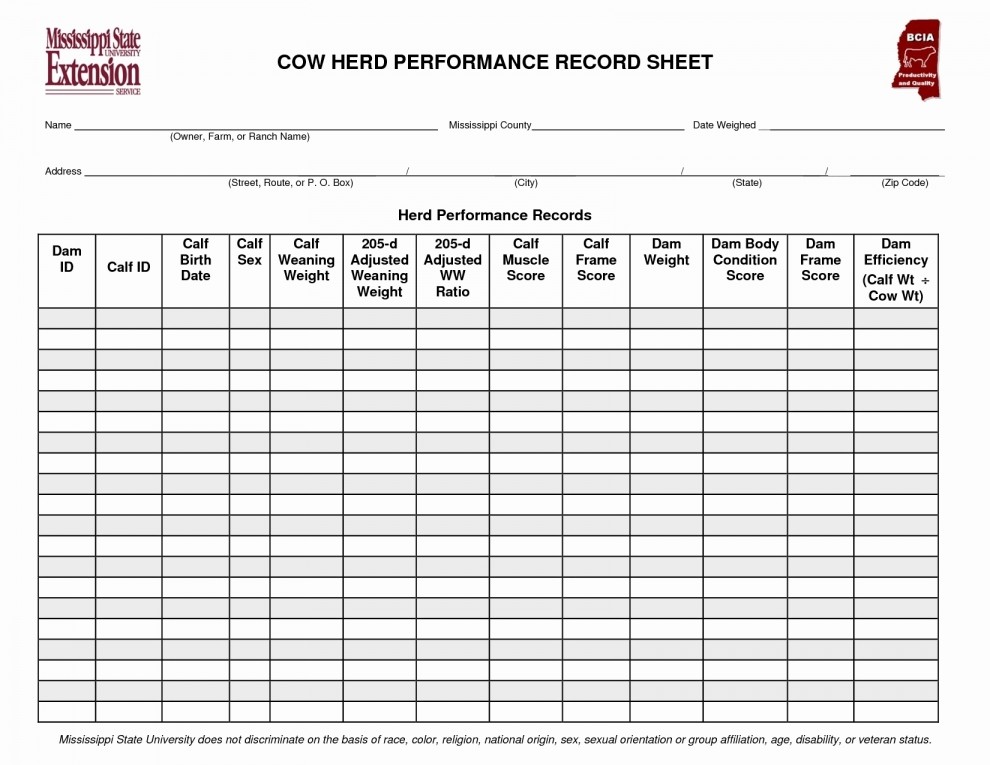 Record Keeping Template For Small Business Document