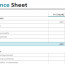 Sample Balance Sheet Template Document Assets And Liabilities Spreadsheet