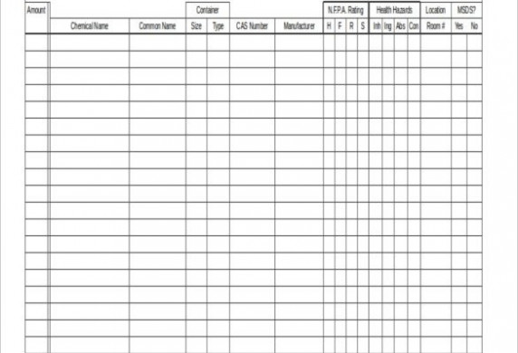 Sample Inventory List 30 Free Word Excel PDF Documents Download Document Chemical