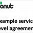 Sample Service Level Agreement Tech Donut Document Example Of