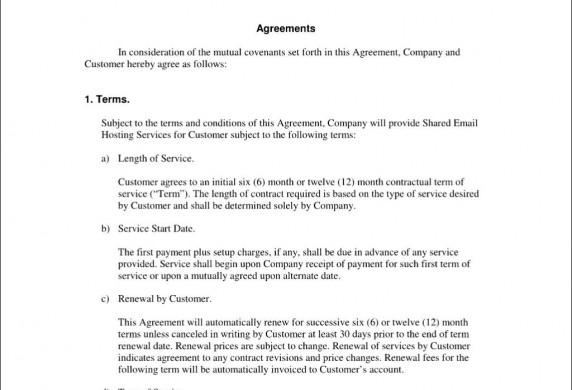 Service Agreement Contracts Sample Managed Services Contract Document Template