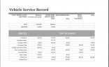 Service Log Template Tier Crewpulse Co Document Excel Car Maintenance