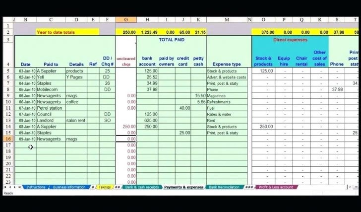 Simple Accounting Spreadsheet Template Free Tangledbeard Document