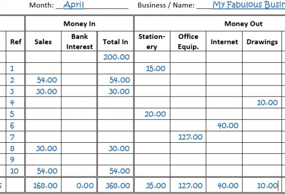 Simple Accounts Spreadsheet Tier Crewpulse Co Document Small Business Accounting