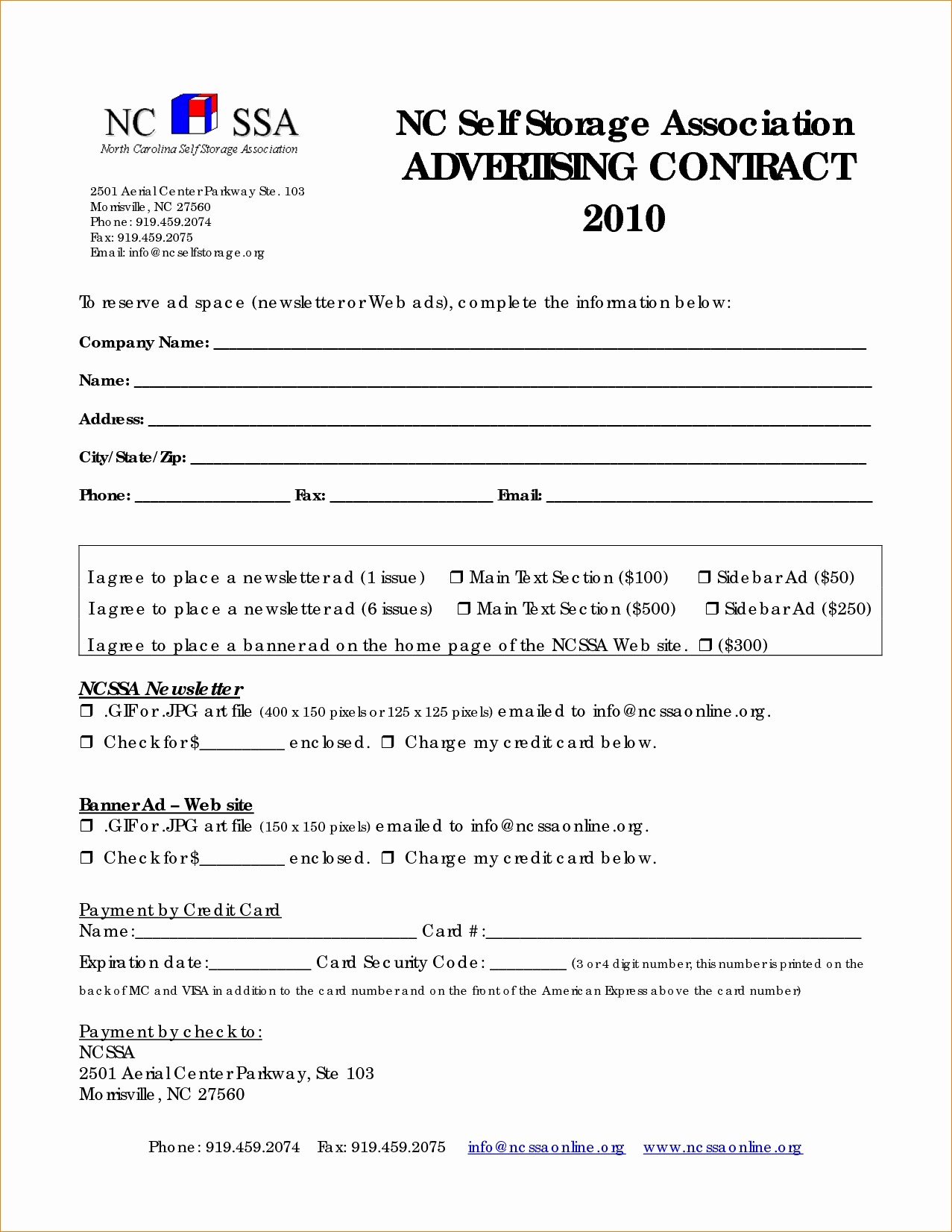 Simple Advertising Contract Unique Agreement Document
