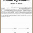 Simple One Page Lease Agreement Template Rental Pdf Document