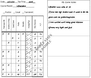 Simple Stats A Golf Journal Document Stat Tracker Book