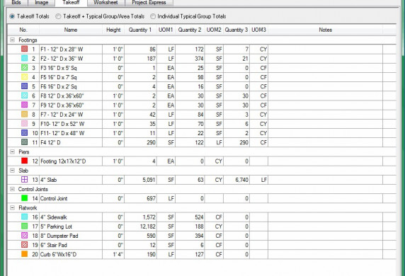 Simsona Takeoff Services On Center All 16 Divisions Covered Document Rebar Spreadsheet