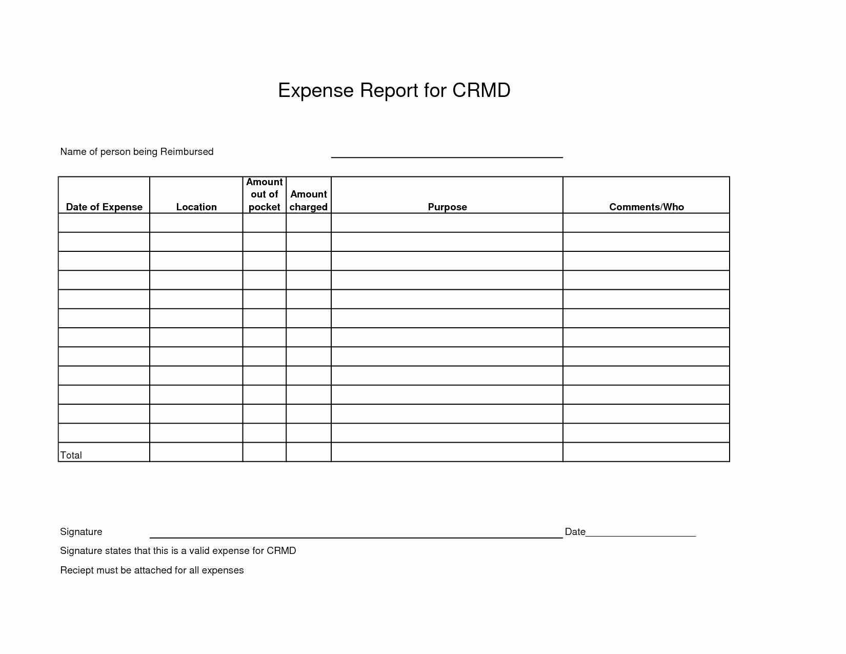 Small Business Expense Report Template Excel Luxury
