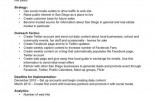 Social Media Proposal Template Pinterest Sample Resume Document Mini Marketing Plan