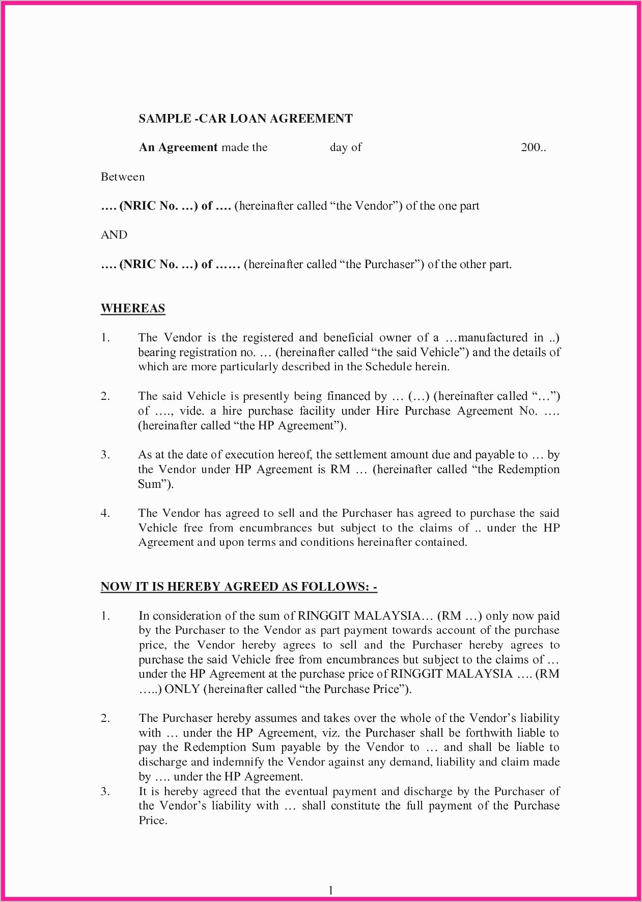 Soul Selling Contract Template Lovely Lottery Pool Agreement Document