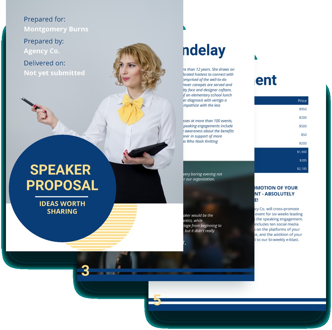 Speaker Proposal Template Free Sample Proposify Document