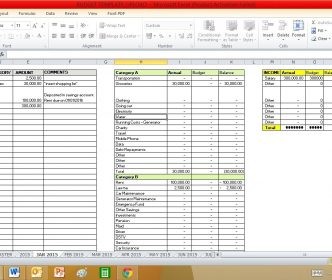 Spreadsheet Example Of Budget Family Template Document 50 30 20
