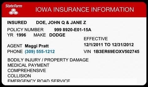 State Farm Insurance Cards Cardjdi Org Document Id Card