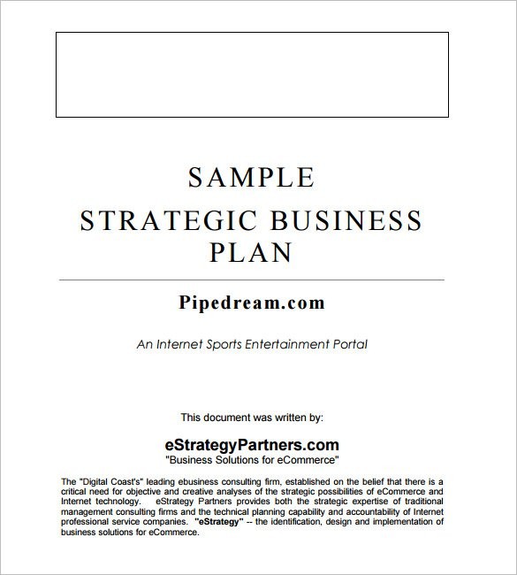 Strategic Business Plan Template 9 Free Word Documents Download Document