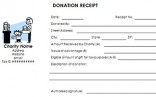 Tax Deductible Donation Receipt Template Document Deduction