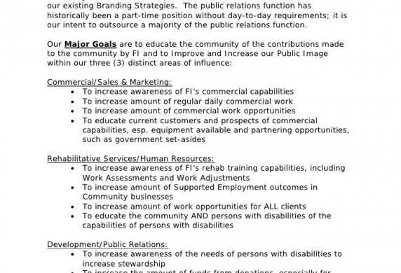 Template Public Relations RFP Document Pr Contract