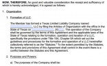 Texas Single Member LLC Operating Agreement Template Document Llc