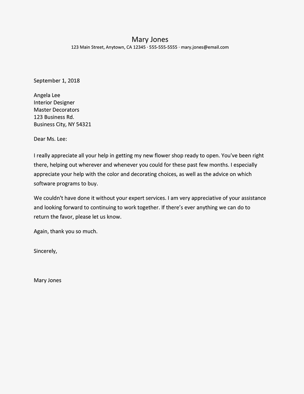 Thank You And Appreciation Quotes For Letters S Document Your Business