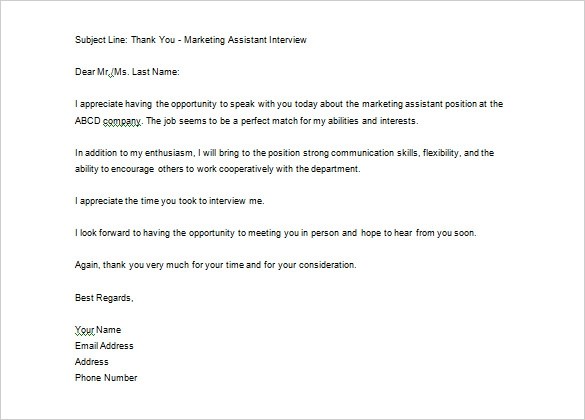 Thank You For Job Interview Tier Crewpulse Co Document Email