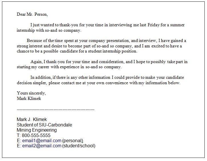 The Follow Up Interview Thank You Email Monster Ca Document In