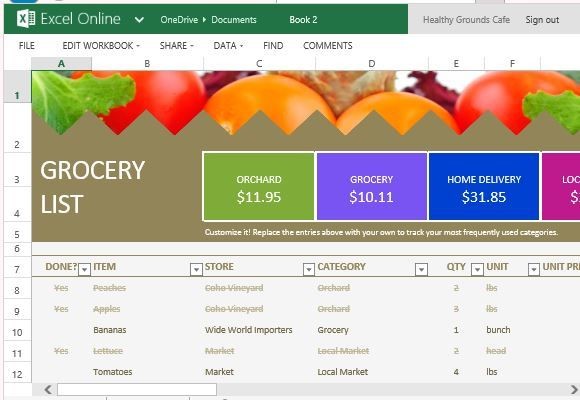 This Grocery List And Price Comparison Template Lets You Down Document Spreadsheet