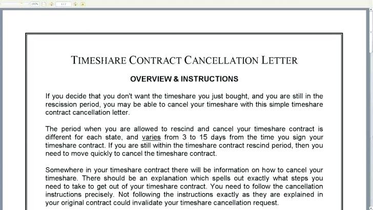 Timeshare Rescission Letter Template Ksdharshan Co Document Contract