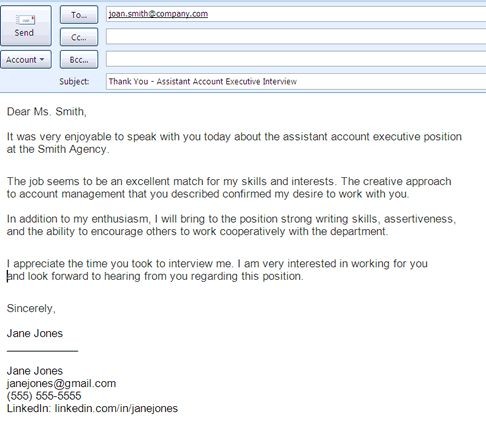 Top 10 Job Interview Thank You Letters Emails Document How To Subject A Email