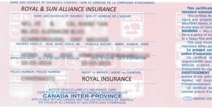Toronto Man Arrested For Selling Fake Insurance Slips Document