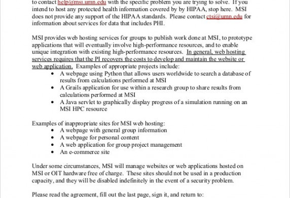 Web Hosting Agreement Template 7 Templates Free Document Contract