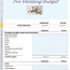 Wedding Budget Planner Template For Excel Document Venue Spreadsheet