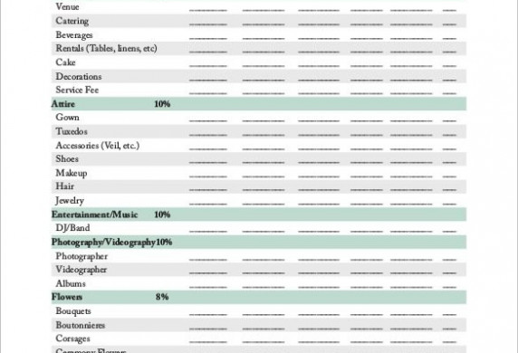 Wedding Budget Template 13 Free Word Excel PDF Documents Document Printable Spreadsheet