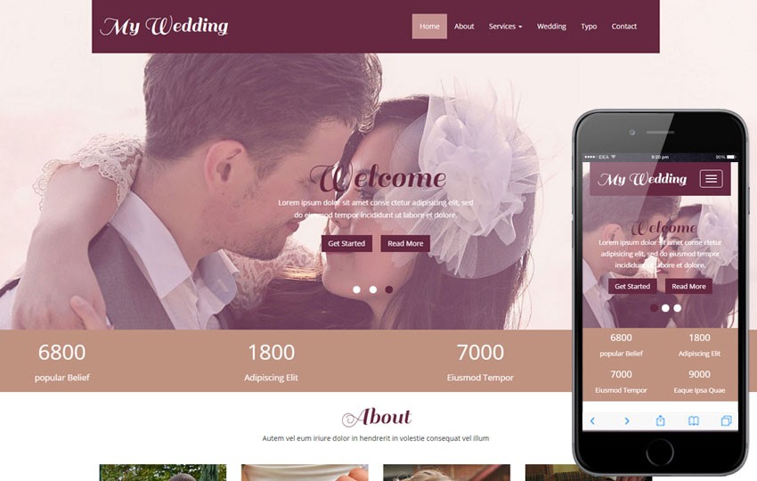 Wedding Website Template Download Planner Document Websites Templates Free