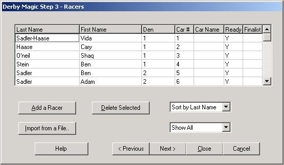 Www Derbymagic Com Race Manager Software Document Pinewood Derby Spreadsheets