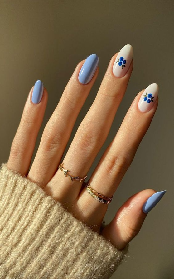 Nails Spring - Spring nails Berry nails Nail art Gel nails